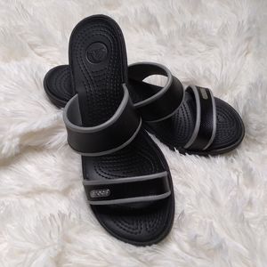 Crocs black sandals